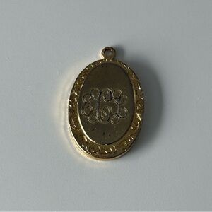 ECL Initials Gold Monogram Pendant